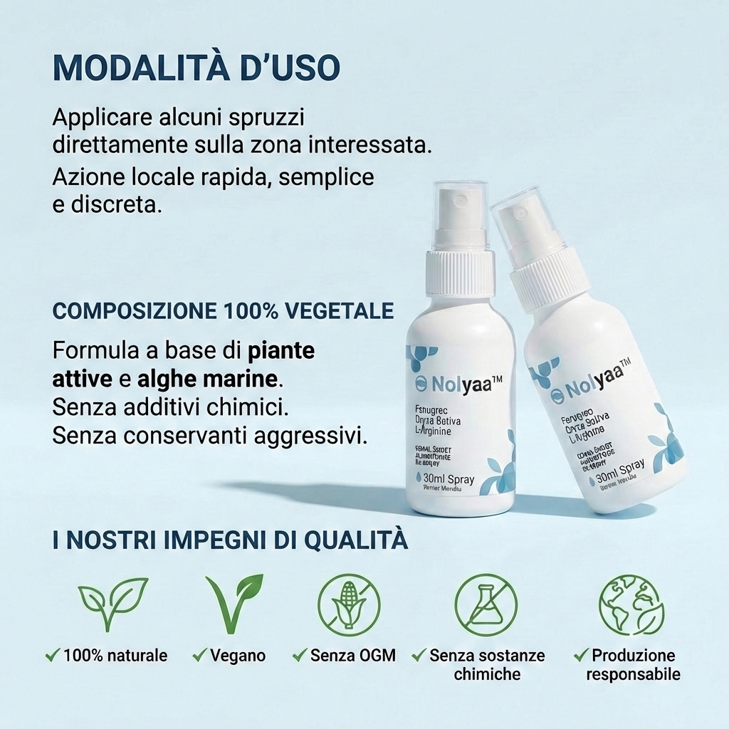 Nolyaa™ | Ritrova erezioni più forti in 60 secondi, in totale discrezione